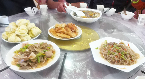 Chinese dishes, food to eat when biking in China.