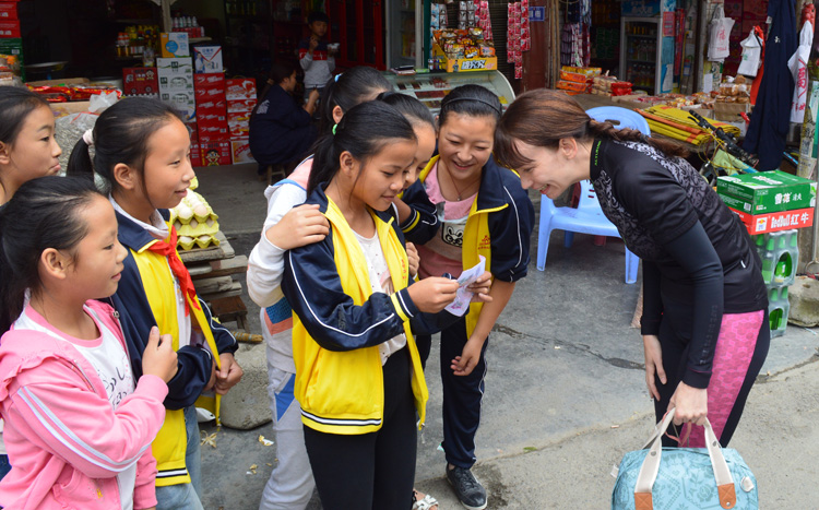 Very few foreigners shows up at small village in Guizhou