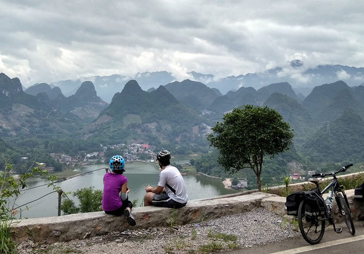 Trekking day after cycling at Longji Scenic Spot